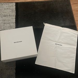 Balenciaga box and dust bag